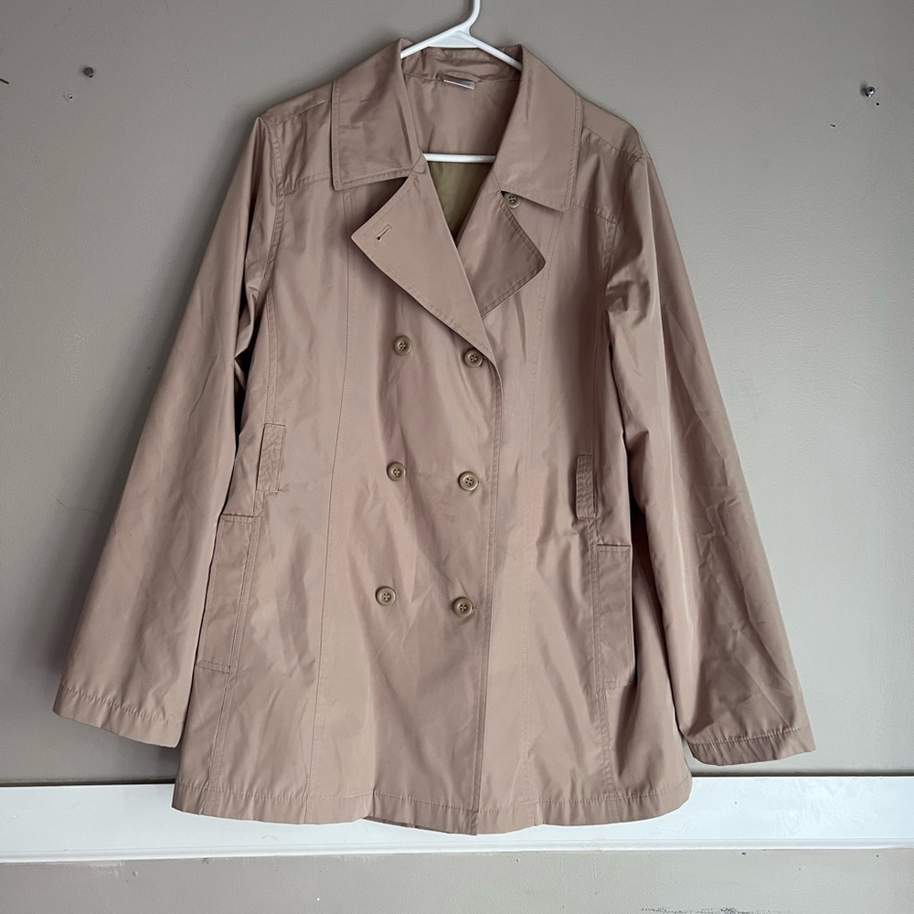Spirit Women's Beige Double-Breasted Trench Coat